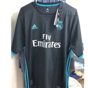 Adidas Real Madrid Away Jersey 2017-18 Black Blue XXL
